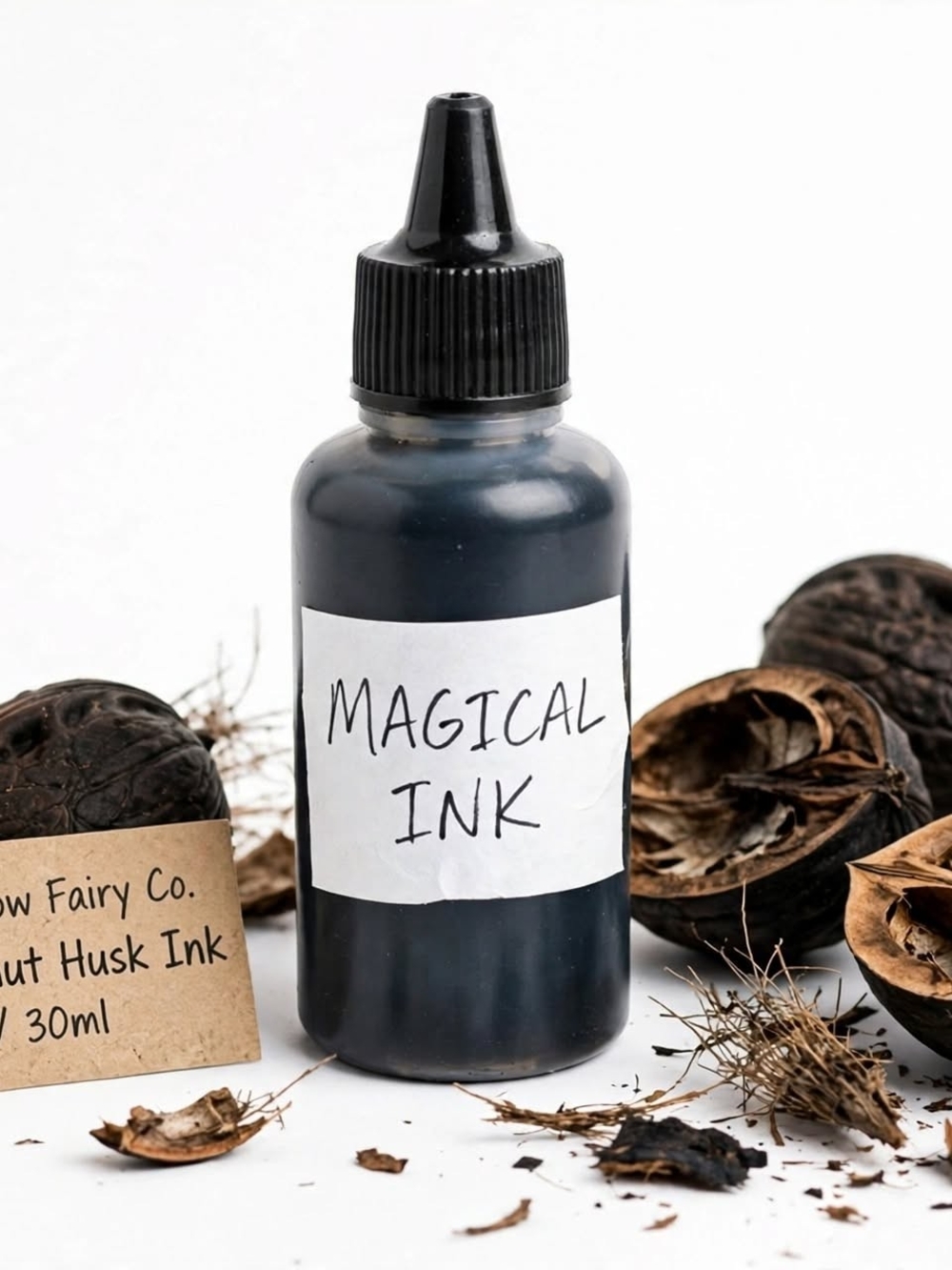 Magical Ink - Black Walnut Husk Ink - Walnut Hollow Fairy Co. - 1oz / 30ml